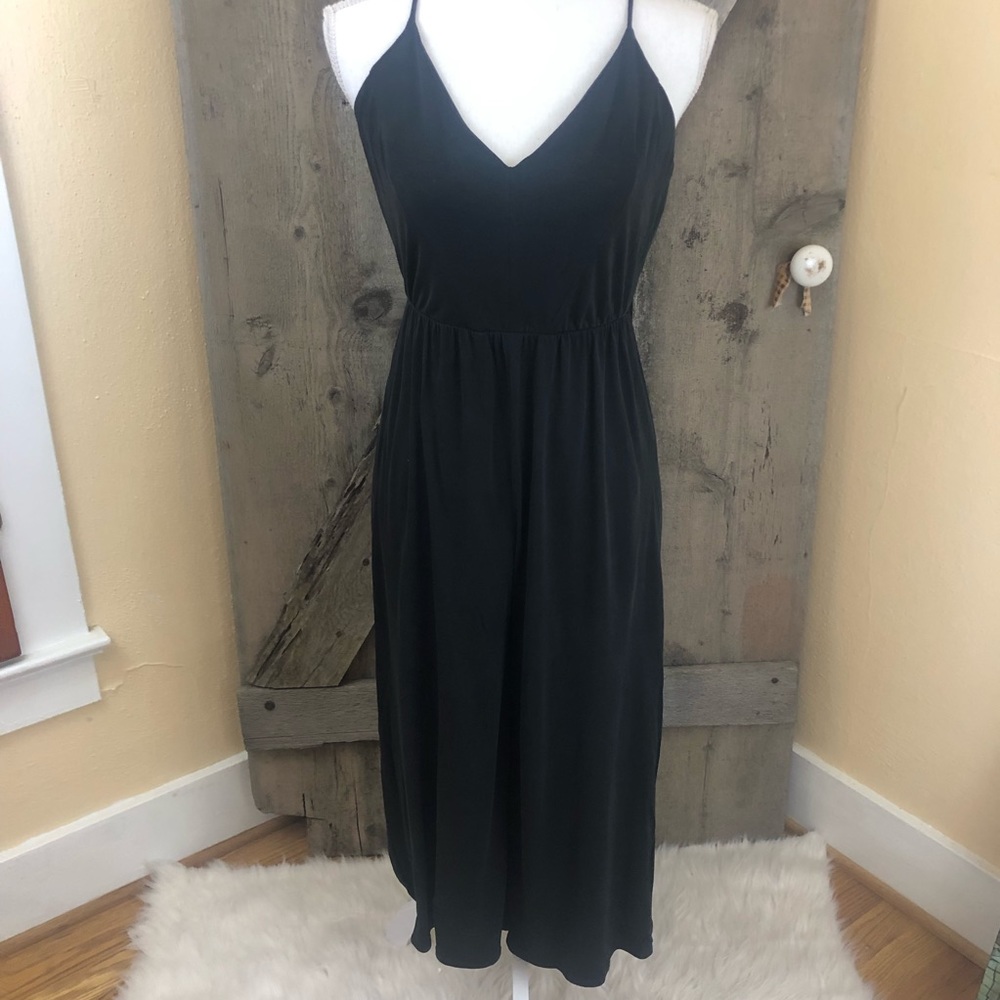 Sienna Sky Black V-neck Jumpsuit Size Medium